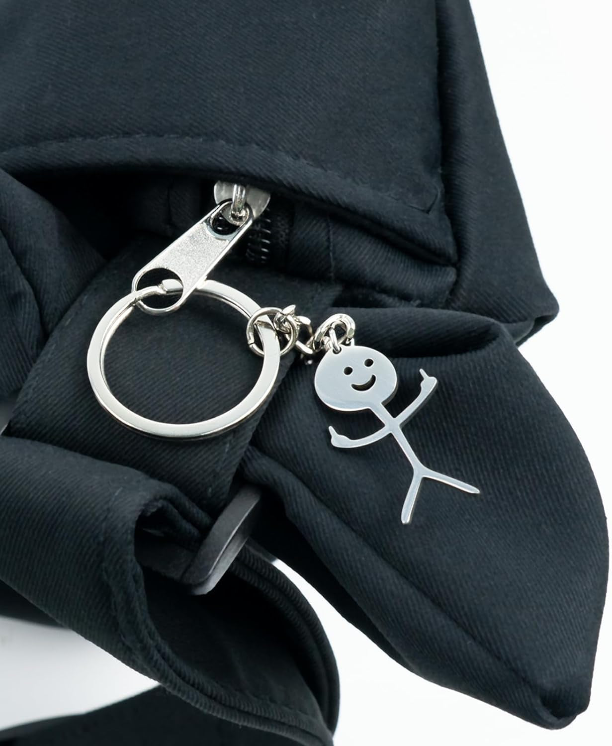 Stick figure Middle Finger Keychains 6Pack